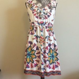 Ladies Sleeveless Dress SZ 10 Beige by ECI